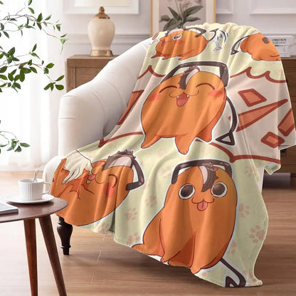 Chainsaw Man Plaid Couverture – Pochita Édition Mignonne