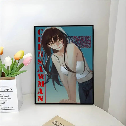 Chainsaw Man Affiche Poster – Asa Mitaka Portrait Sombre