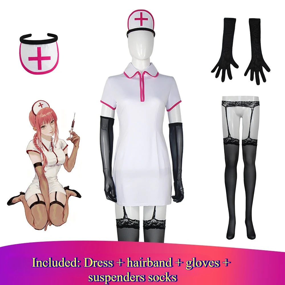 Chainsaw Man Cosplay – Duo Infirmières Costume