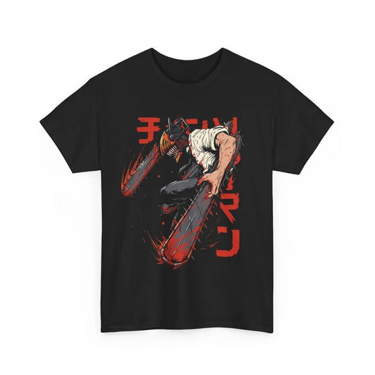 Chainsaw Man T-Shirt Slash – Denji Tronçonneuse Édition Bleu Noire
