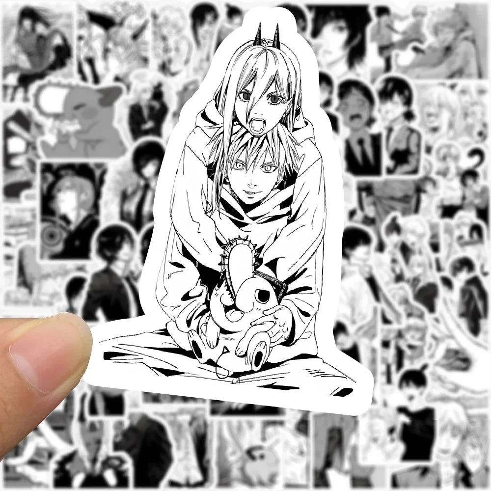 Chainsaw Man Stickers Pack – Manga Characters Collage 30pcs