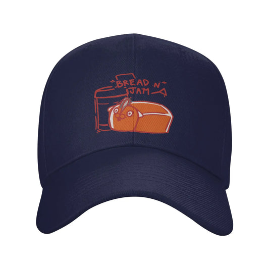 Chainsaw Man Casquette Brodée – Pochita Bread N Jam Édition Bleu Marine
