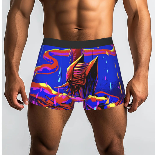 Chainsaw Man Boxer Homme – Denji Tronçonneuse Édition Bleu Néon