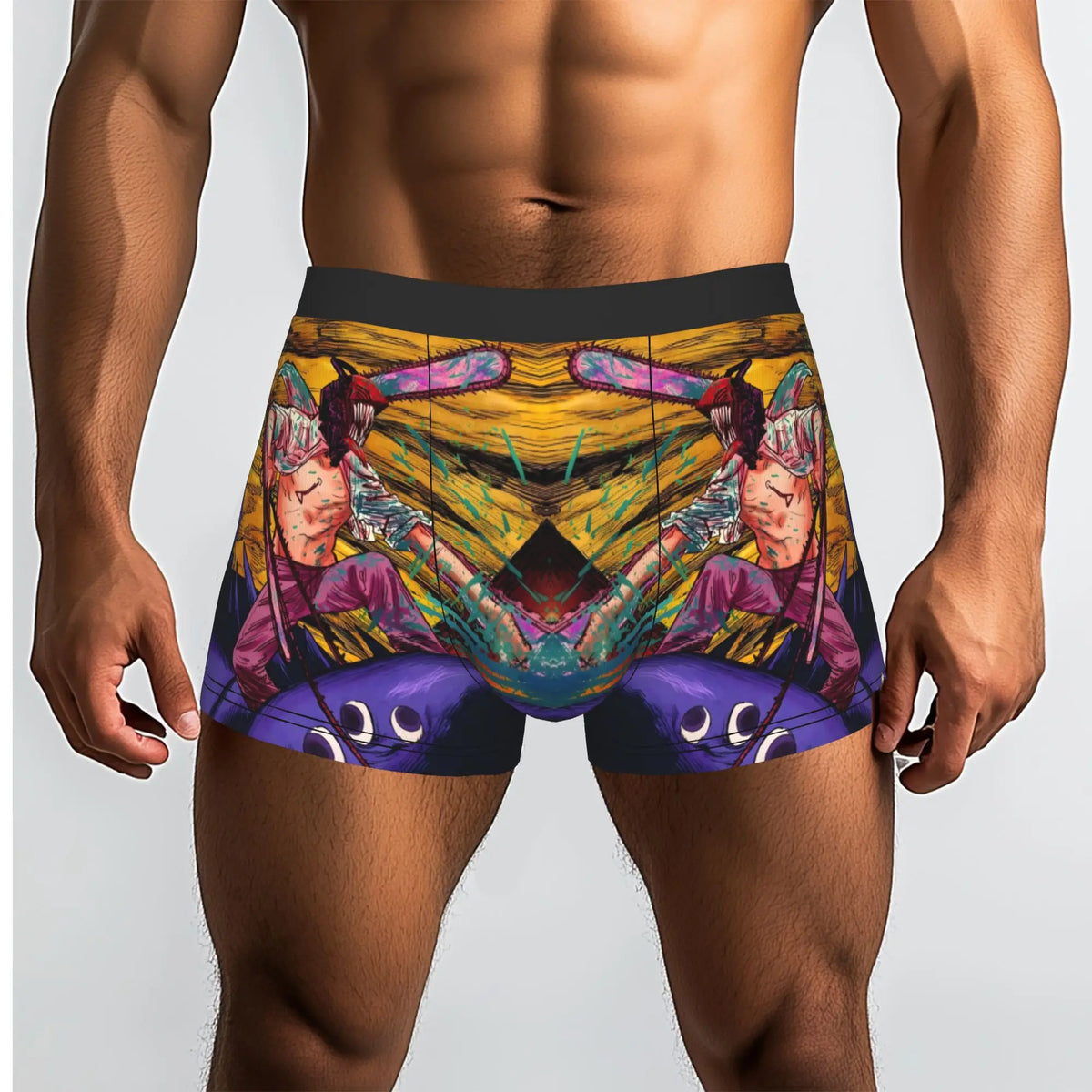 Chainsaw Man Men's Boxer Briefs – Denji Colorful Edition
