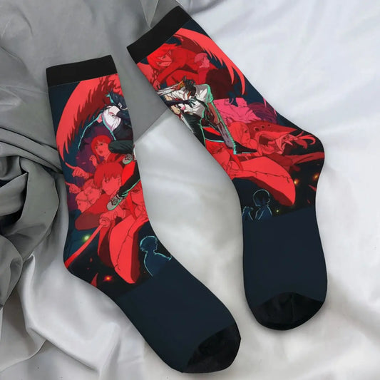 Chainsaw Man Chaussettes Imprimées – Denji Combat Édition Film