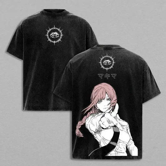 Chainsaw Man Makima – T-shirt Makima Portrait Noir