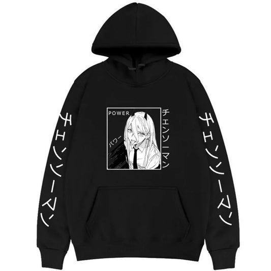 Chainsaw Man Sweat à Capuche – Power Édition Noir