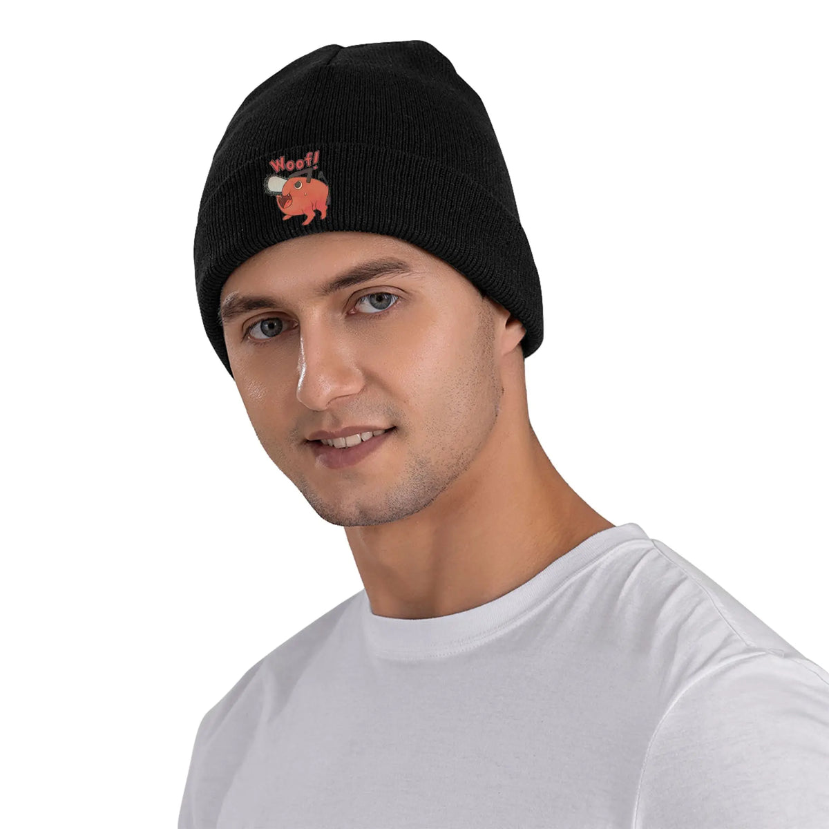 Chainsaw Man Bonnet Brodé – Pochita Woof Édition Noir